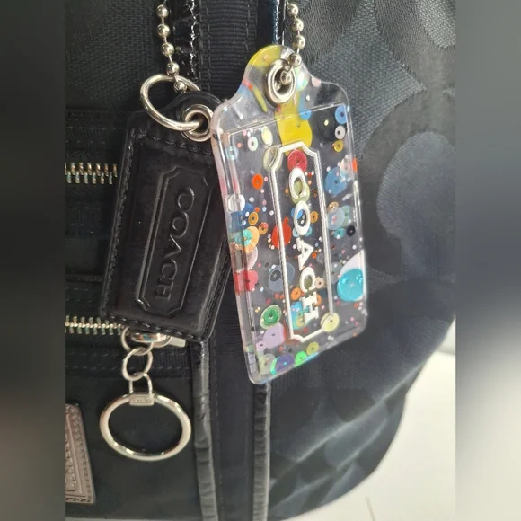 Coach Poppy Op Art Jacquard Signature Shoulder Bag 13826 EUC - Picture 6 of 8